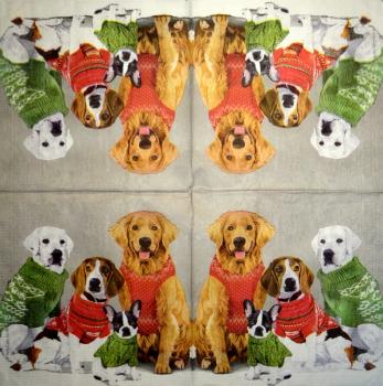 HUN-774 Dogs - 3-ply - ppd - Two Can Art